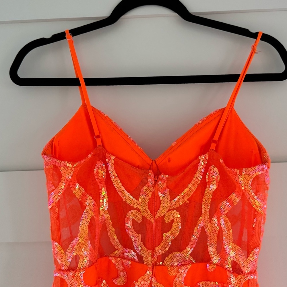 Blondie Nites Radiant Orange Dress - Picture 4 of 6